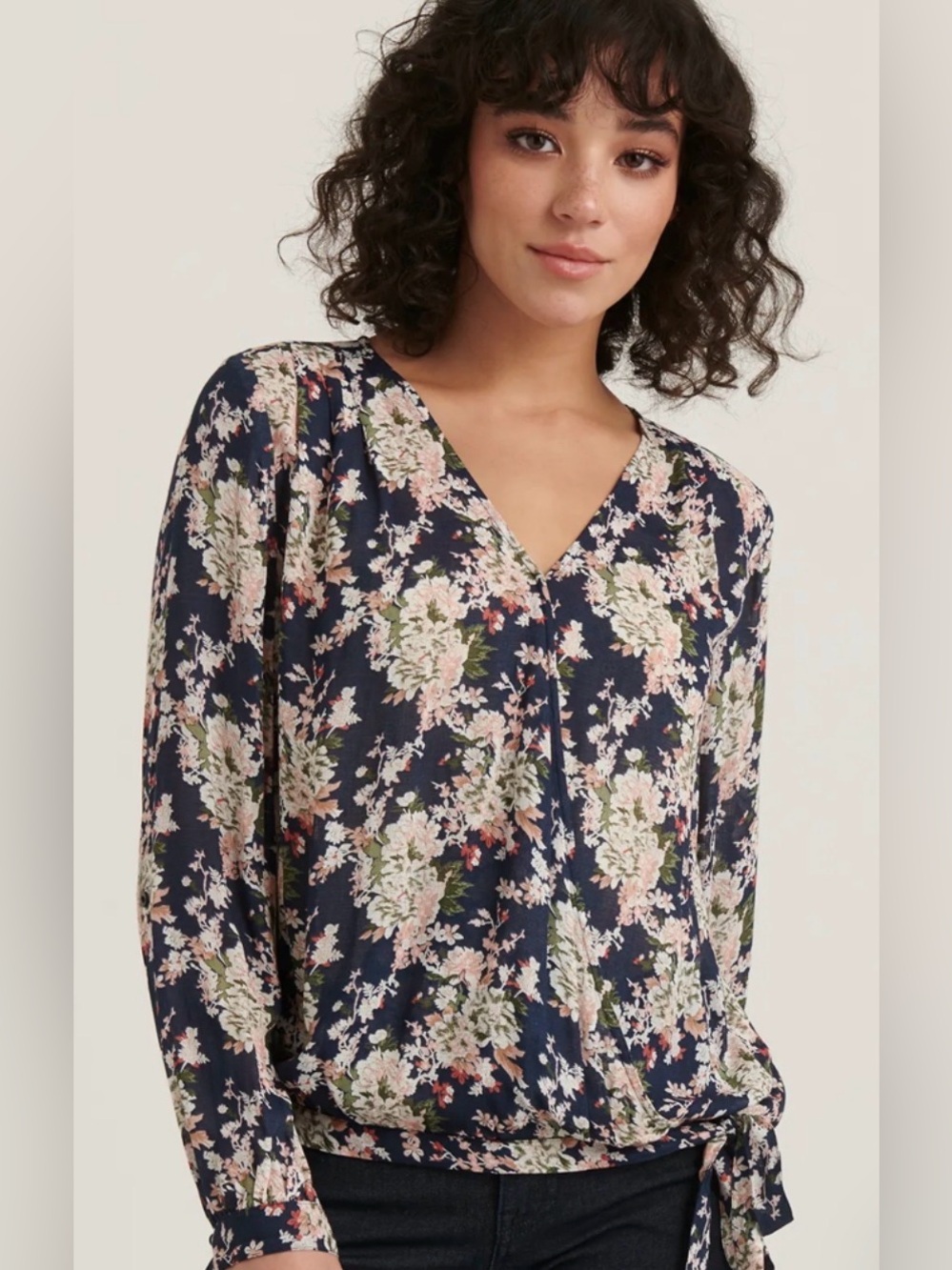 NWT Lucky Brand Sawyer Wrapped Top